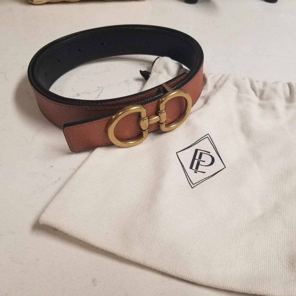 Edited Pieces Reversible Horsebit Belt XS